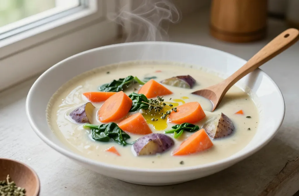 Creamy Gluten-Free Vegetable Soup (Dairy-Free Option)