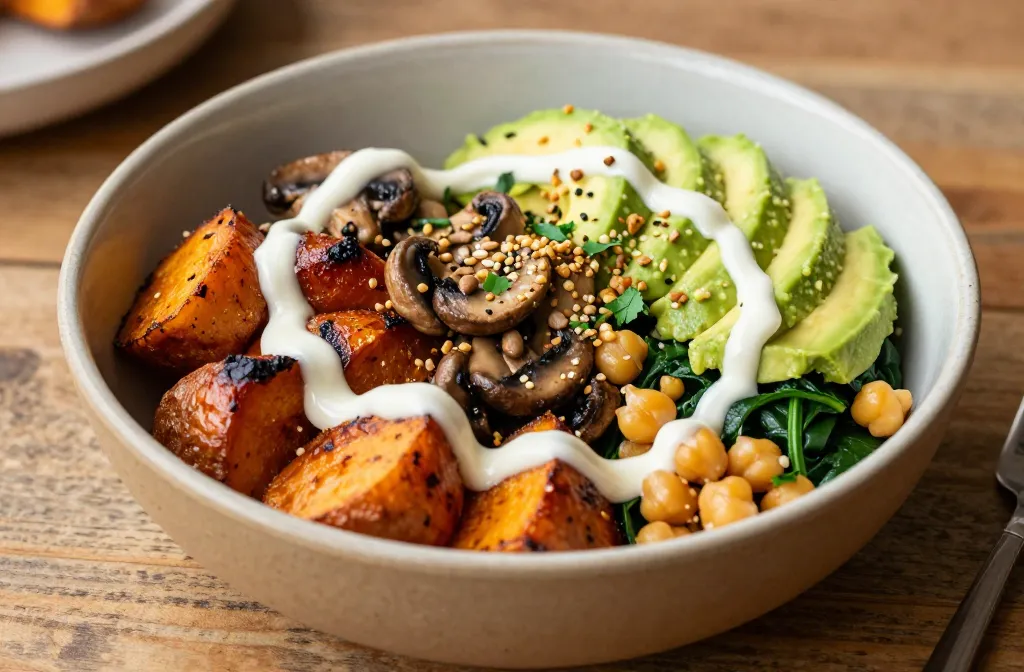Savory Sweet Potato Breakfast Bowl (No Eggs) – Cozy & Protein‑Packed