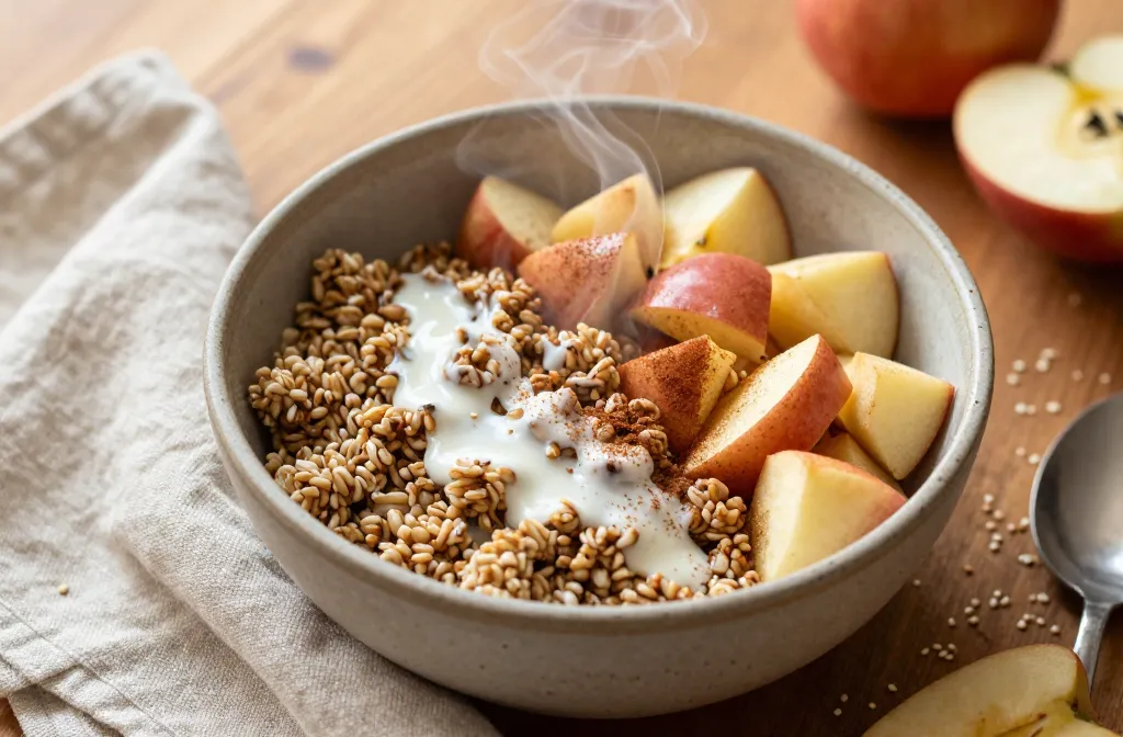 Apple Cinnamon Quinoa Breakfast Bowl: Cozy Morning Boost