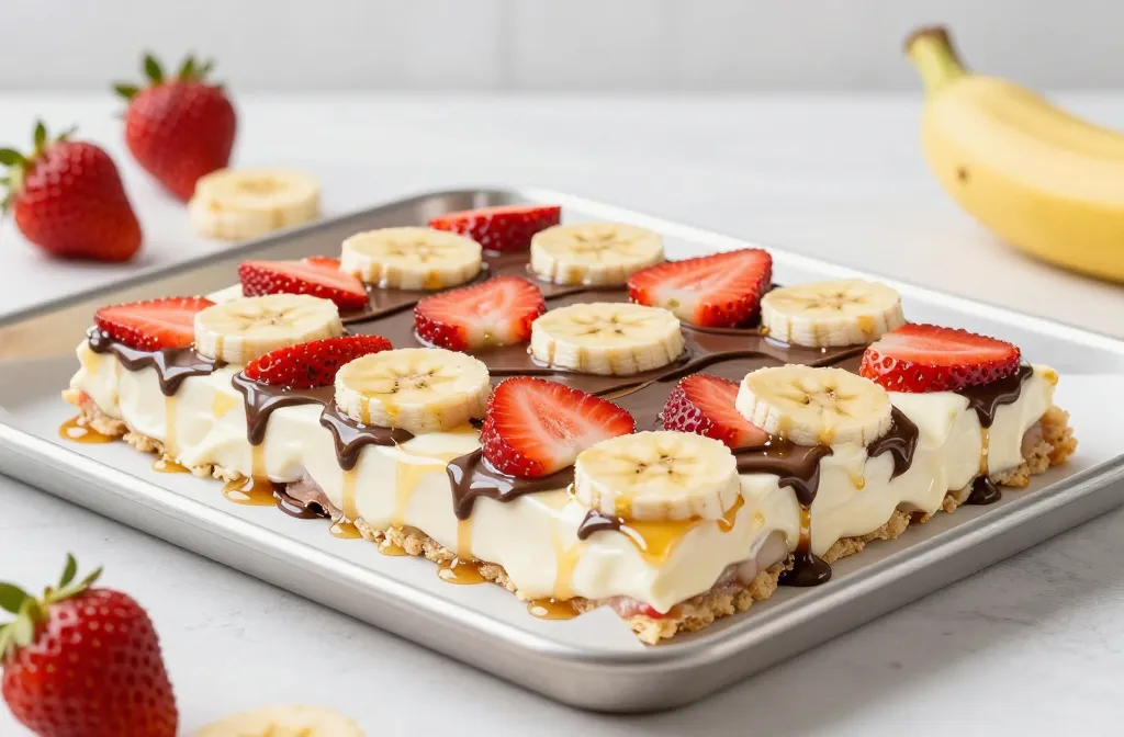 Gluten-Free Strawberry Banana Frozen Yogurt Bark: Bite-Sized Bliss