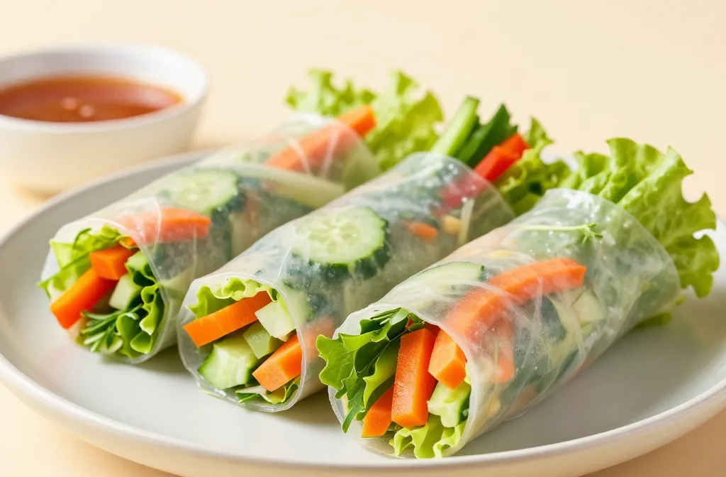Veggie Rice Paper Rolls (Fresh & Gluten-Free): Crunchy Freshness