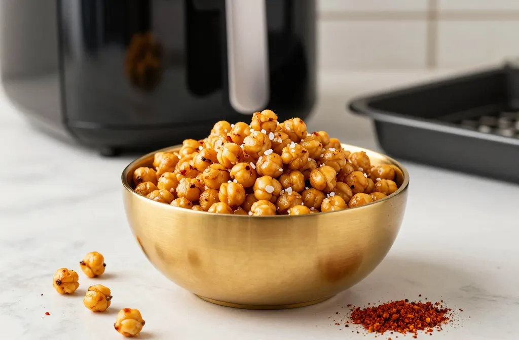 Roasted Chickpea Crunch Snack (Air Fryer / Oven) Crunch Unleashed