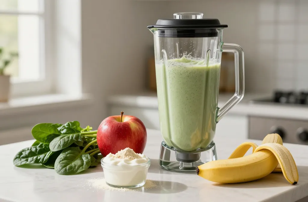 Spinach Apple Protein Smoothie: Your Quick Gym Buddy