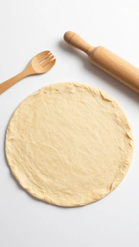 Studio shot: homemade gluten-free tortilla dough and utensils
