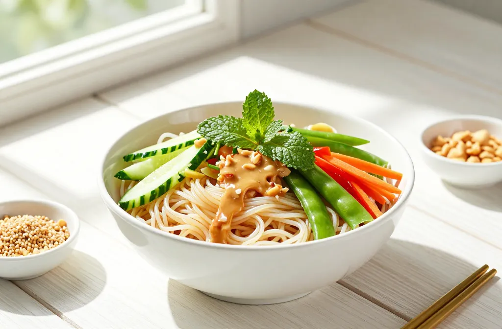 Cold Gluten-Free Noodle Salad for Summer (No Cook + Meal Prep Friendly) - Fresh No-Cook Summer Bowls