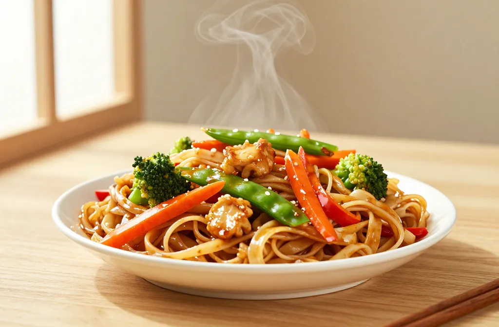 Gluten-Free Chow Mein for Quick Dinner (Low Oil + High Protein) That Shines