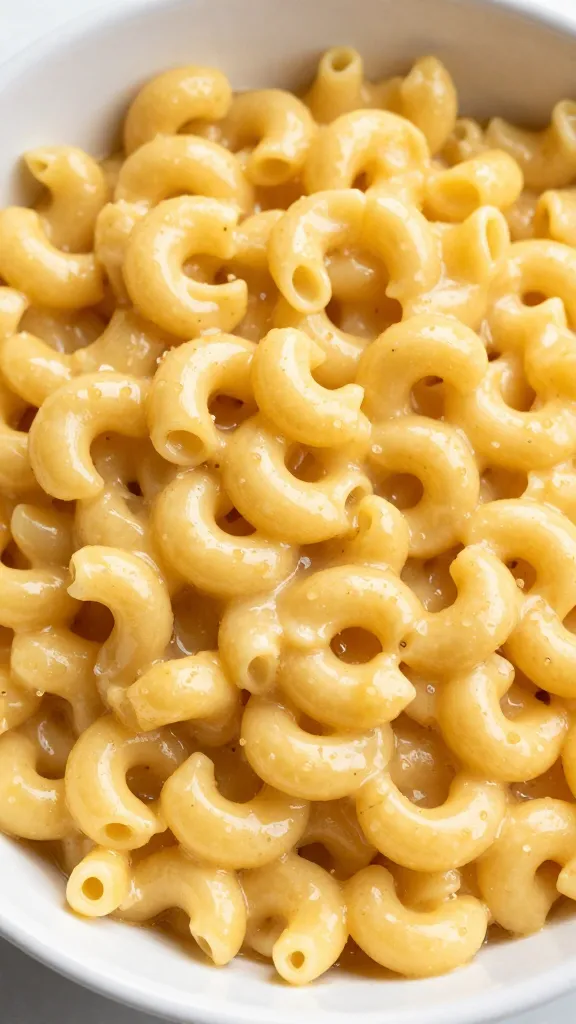 High-protein gluten-free mac and cheese in dish