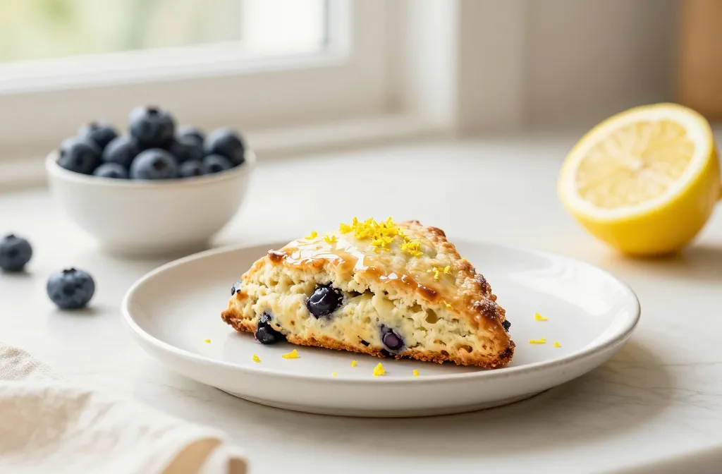Gluten Free Lemon Blueberry Scones: Bakery Vibes at Home