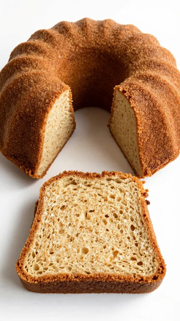 sliced bundt reveal fudgy crumb texture