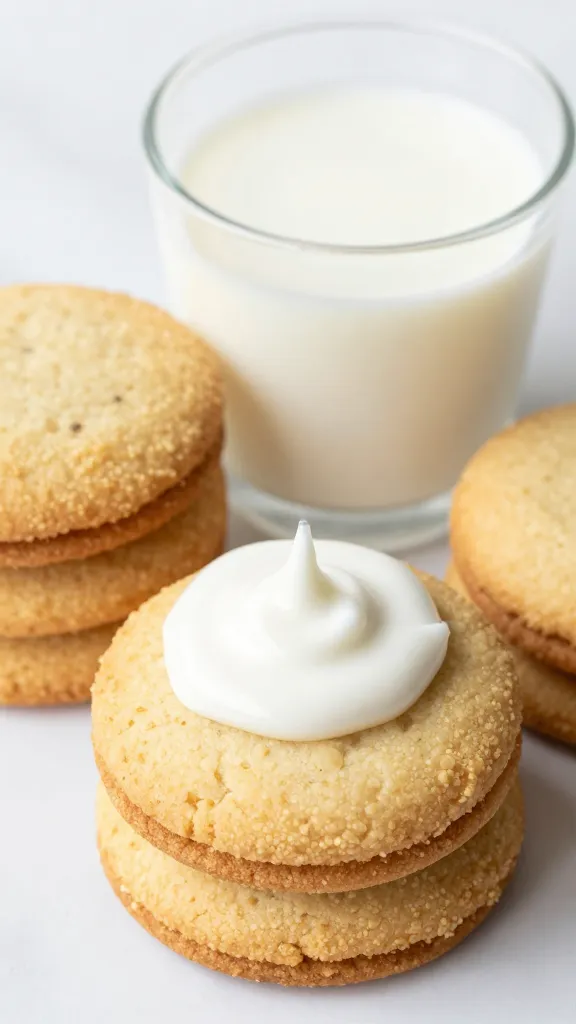 flaky gluten-free biscuits, dipping with milk