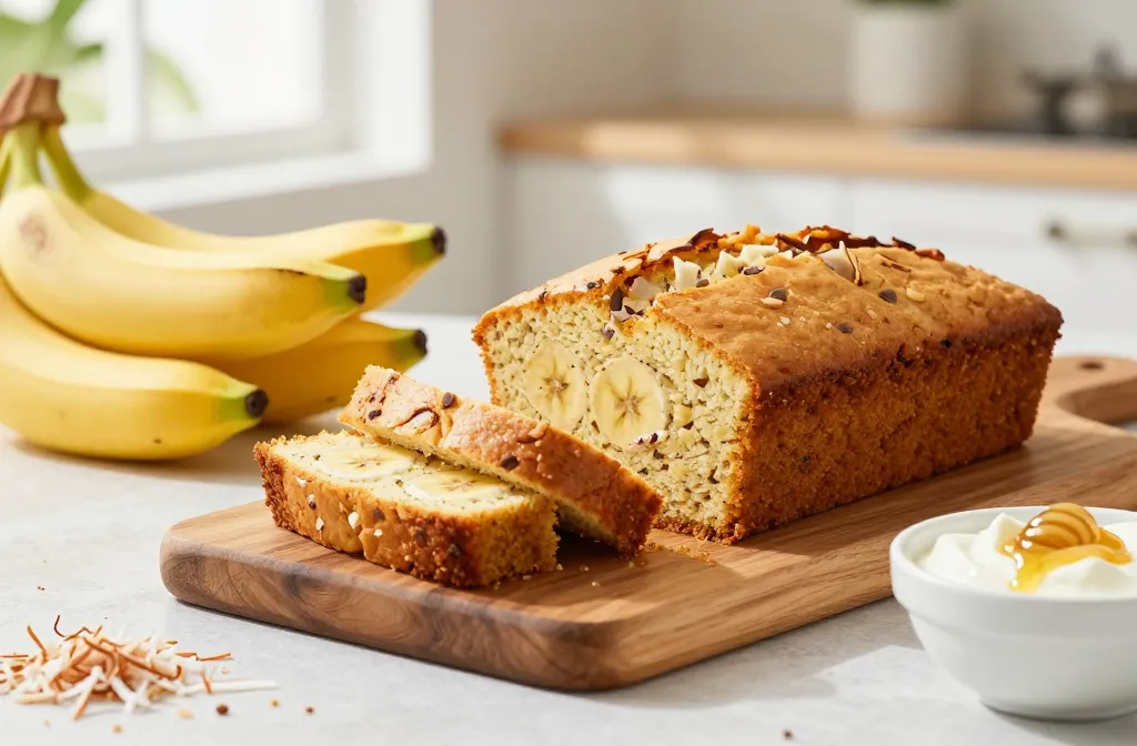 Gluten Free Banana Coconut Soft Breakfast Cake: Morning Bliss in Every Bite
