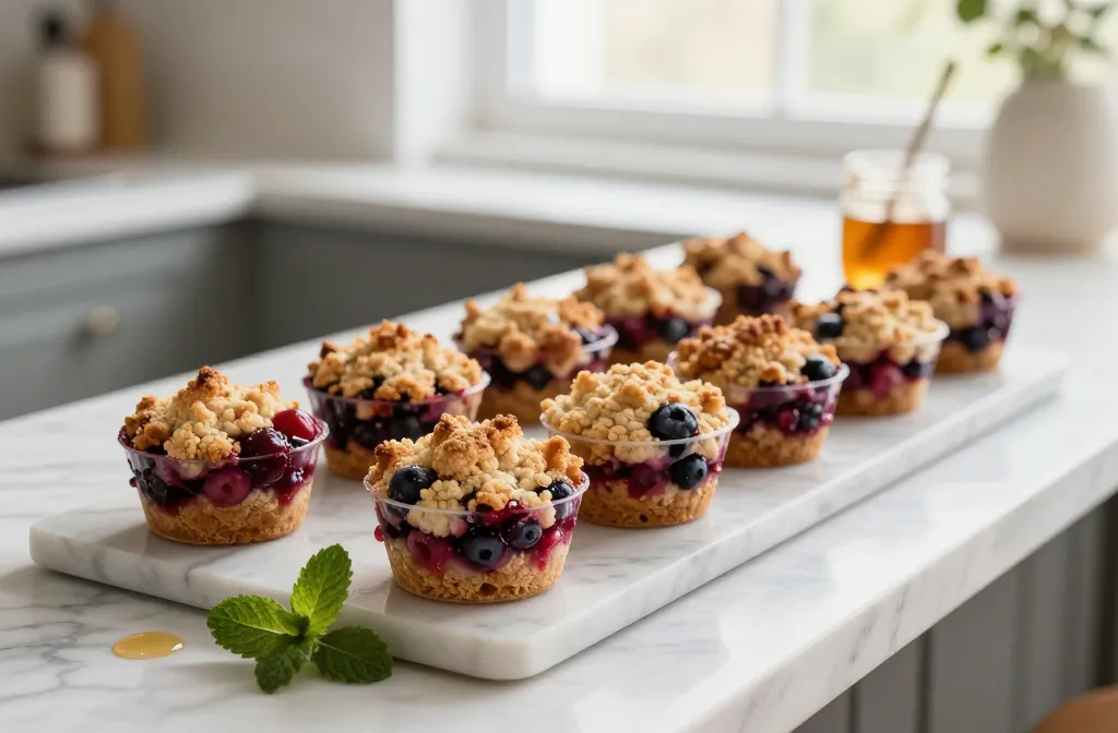 Gluten Free Warm Berry Crumble Breakfast Cups: Dreamy Mornings