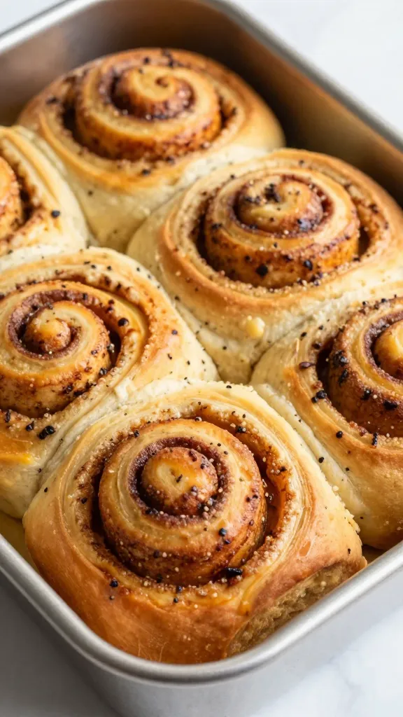 Gluten-free cinnamon roll sweet potato bake in pan