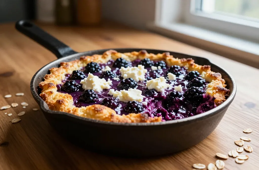 Blackberry Goat Cheese Breakfast Crisp: Morning Wow