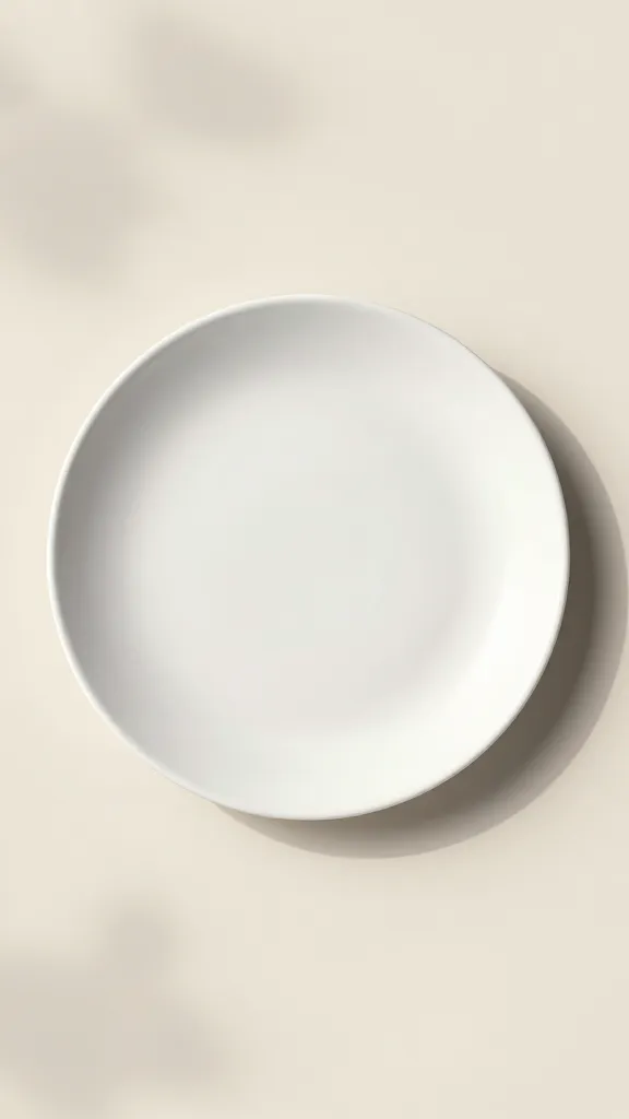 Summer platter with light backdrop and soft shadows