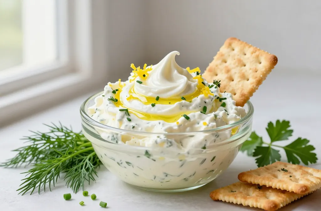 Whipped Cottage Cheese Lemon Herb Dip Boards: Brightly Shareable