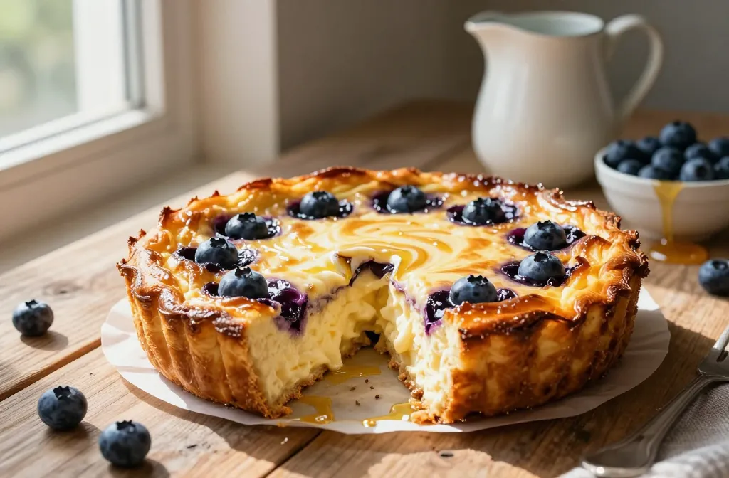 Brown Butter Blueberry Cottage Cheese Bake: Cozy Brunch Classic
