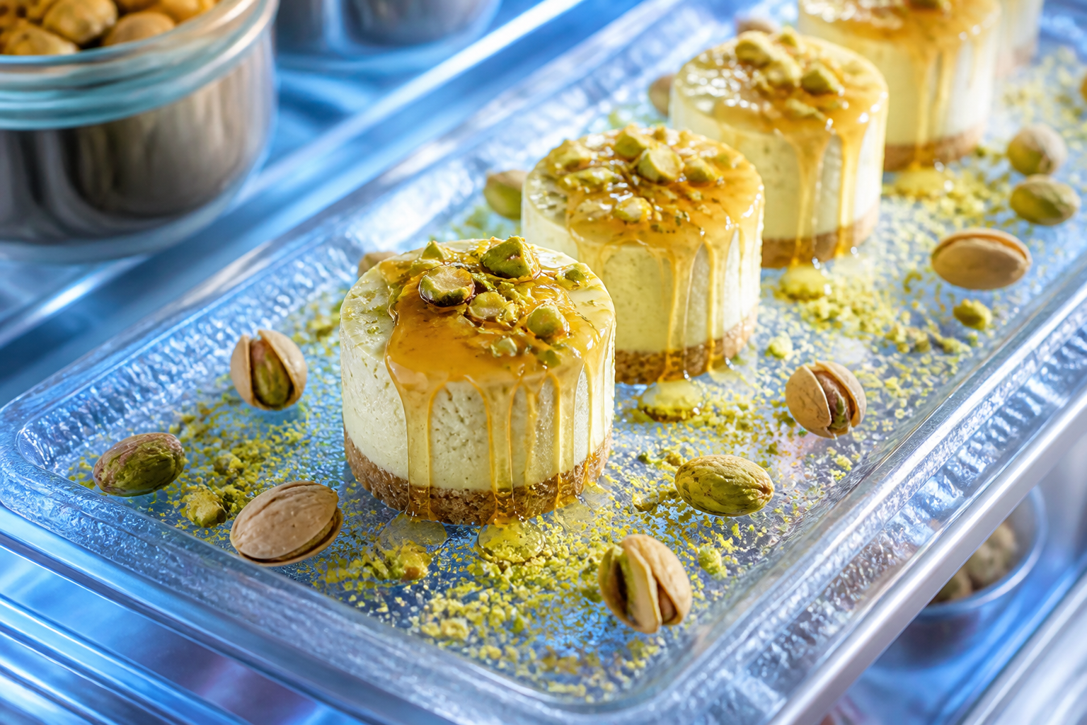 Frozen Pistachio Honey Cheesecake Bites: Chill-Worthy Bliss Unlocked